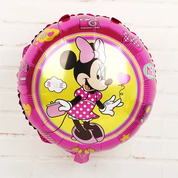 20pcs minnie mouse Folija Balionai 18inch Kūdikių dušas, mergina, mielas dovanas globos Laimingas gimtadienio dekoracijos vaikams balionas