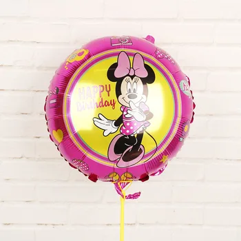 20pcs minnie mouse Folija Balionai 18inch Kūdikių dušas, mergina, mielas dovanas globos Laimingas gimtadienio dekoracijos vaikams balionas