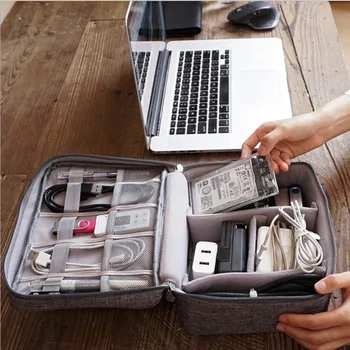 Aukštos Kokybės 1PC Nešiojamų Kabelis Skaitmeninis Saugojimo Krepšiai Organizatorius USB Dalykėlių Laidų, Įkroviklio Maitinimo Baterijos Užtrauktukas Kosmetikos Krepšys