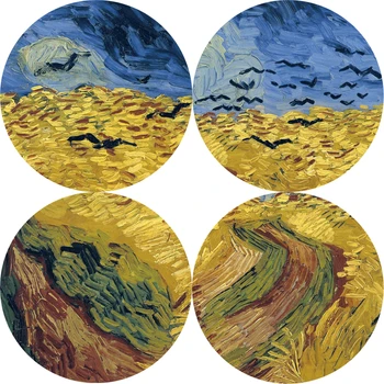 Van Gogh Wheatfield Su Varnos Pasaulyje Žinomų Tapybos Reprodukcijas Ant Sienos Menas Drobė Spausdina Kraštovaizdžio Nuotraukos Cuadros Dekoras