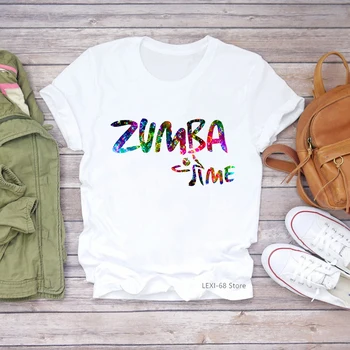 Zumba Spausdinti Moterys T-shirt 