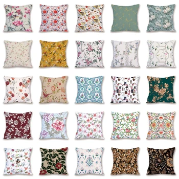 Aukštos Kokybės, Spalvinga gėlių pagalvėlė padengti dekoratyvinės pagalvės Personalizuotų pagalvėlių Juokingi Vestuvių Dovanos Custom print užvalkalas