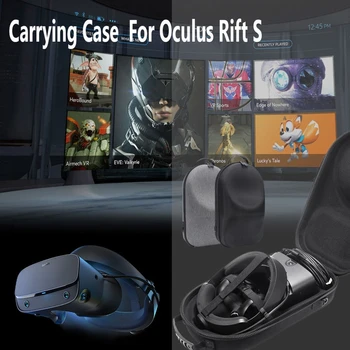 Sunku EVA Krepšiai Apsaugoti Padengti talpinimo lagaminas Maišelį Oculus Rift S PC-Powered VR Žaidimų Ausinės Priedai