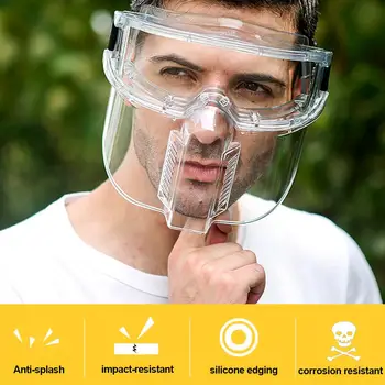 Apsauginės Pilna Veido Kaukė Suvirinimo Šalmas, Anti-UV Aišku Saugos Stabdžių Splash Shield Antveidis Darbo Saugos Reikmenys Anti-Shock