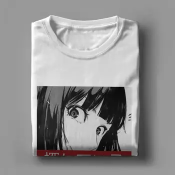 Vyrų Marškinėlius Anime Vienas Smūgis Vyras Manga Marškinėliai Žvilgsnis Liūdnas Japonų Estetikos Derliaus Viršūnes Spausdinti Tees Priemoka Medvilnės, O Kaklo T-Shirt