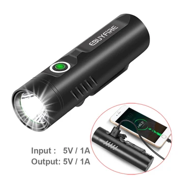 USB Žibintuvėlis P50/P90 UV LED įkraunamas Žibintuvėlis telefono Įkrovimo Multi-funkcija galingas kišenėje įrašo paieška šviesos su Baterija