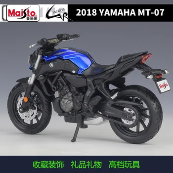 Maisto 1:18 2018 YAMAHA MT-07 Metalo Diecast Masto Modelio Motociklo Rinkinio Ekrane Rinkiniai Dovanų Žaislas