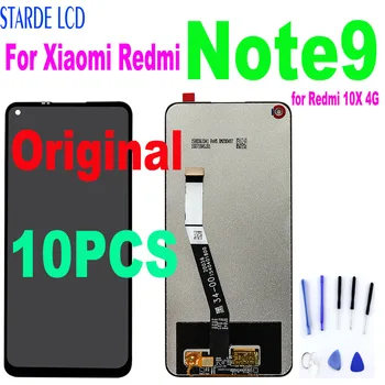 10VNT Originalus LCD Xiaomi Redmi Note9 Ekranas Touch Panel Ekrano skaitmeninis keitiklis Asamblėjos Redmi 10X 4G Stiklo Jutiklis 9 Pastaba LCD