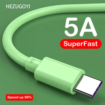 5A Super Įkrovimas USB C Tipo Kabelis Huawei Mate 20 30 
