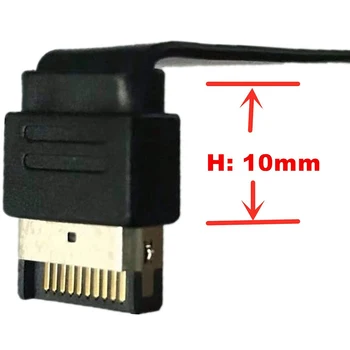 USB-C Priekinio Skydo Plokštė Antraštė ilgiklis 80cm,USB 3.1 10G Gen 2-Svarbiausias Vyrų Uostą USB-C Moterų Vakarienė