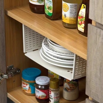 Virtuvės, spintos pagal kabantys krepšelį spinta, pertvara rack cabinet skyriaus lentynų stelažas pagal lentelėje kablys stovo