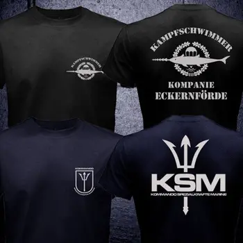 Vokietijos Specialiosios Pajėgos Kampfschwimmer marškinėliai vyrams dviejų pusių KSM Kommando Spezialkrafte Mar dovana, laisvalaikio marškinėliai, JAV dydis