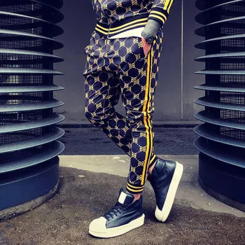 GYMOHYEAH 2019 Vyrų Kelnės Hip-Hop Sweatpants Poilsiu Kelnės 3D Greitas džiovinimas Kelnes Vyrų Kultūrizmo sporto salėse slim fit Vyrų Sweatpants