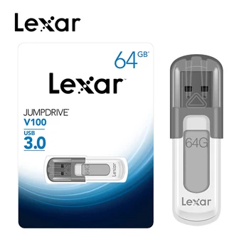 Originalus 128 gb Lexar 64GB 32GB USB 3.0 flash drive, U disko pen ratai chiavetta usb Atmintinės V100