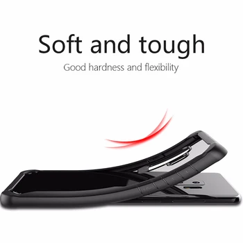 Apsauginis Silikoninis Telefono dėklas Samsung Galaxy S8 S9 Plus Pastaba 8 9 Skaidrus, Plonas Dangtelis, skirtas 