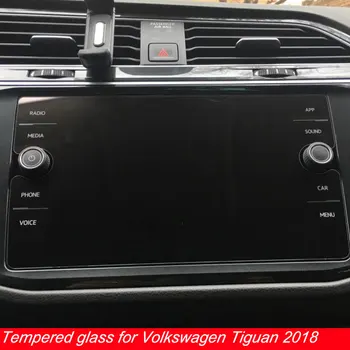 Volkswagen Tiguan Teramont Atlas 2018 2019 8 colių grūdintas stiklas, automobilių navigacijos screen protector, LCD ekranas kino lipdukas
