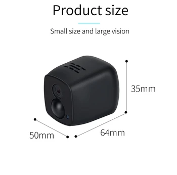 Mini Vaizdo Kamera, WIFI 960P Jutiklis Nachtsicht Micro Namų Apsaugos Kamera HD Judesio Belaidžio ryšio Fotoaparatą mažas fotoaparatas Ilgas Gyvenimas