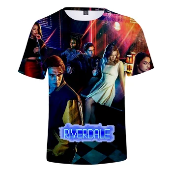 2019 KARŠTO Riverdale Marškinėliai 3D Spausdinimo Vasaros T-shirt Moterų/vyrų Drabužių Geriausia Pardavimo trumparankoviai Atsitiktinis Gerbėjas Anime T-shirt