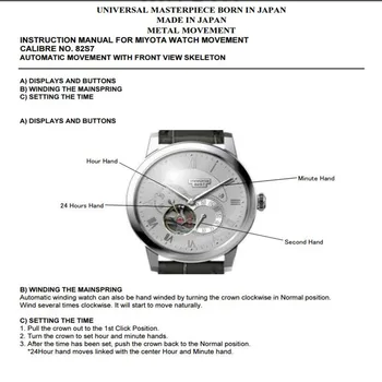 NAKZEN Vyrų Automatinis laikrodis Miyota 82S7 Safyras Prabanga Mechaninis Laikrodis iš Nerūdijančio Plieno, atsparus Vandeniui Žiūrėti Laikrodis relogio masc