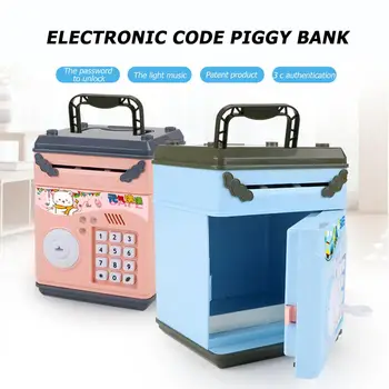 Elektroninių Piggy Bank ATM Slaptažodį Pinigus, Monetas Taupymo Dėžės BANKOMATŲ Banko seifo Automatinė Indėlių Banknotų Naujųjų Metų Dovana