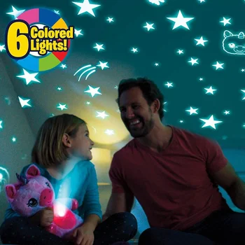 Pliušinis Žvaigždėtą Iškamša Projektoriaus Lempa Žaislas Žvaigždė Pilvą Svajonė Lites Animacinių Filmų Pliušiniai Žaislai Žvaigždėtas Dangus Svajonių Naktį Šviesos Nuraminti Žaislas