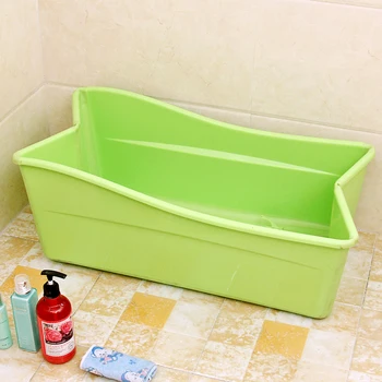 Rožinė Mėlyna PP+TPE lankstymo vonia Vaikams, kūdikių Plastikiniai, vonia Saugos medžiaga 77.5*41*29.5 cm