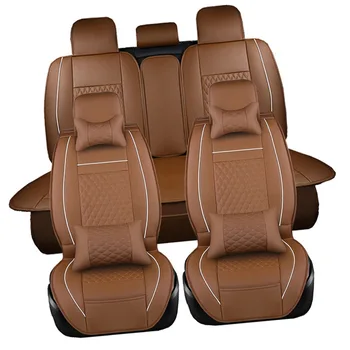 Black PU Odos Priekiniai+Galiniai Automobilių Sėdynės Padengti 5D Visu Auto Optikos Pagalvėlių Toyota Corolla Fielder