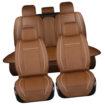 Black PU Odos Priekiniai+Galiniai Automobilių Sėdynės Padengti 5D Visu Auto Optikos Pagalvėlių Toyota Corolla Fielder