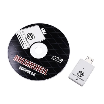 SD Kortelių Skaitytuvas Adapteris + CD su DreamShell Boot Loader Sega DC Dreamcast Žaidimų Konsolės TF Kortelę Žaidėjas Adapteris