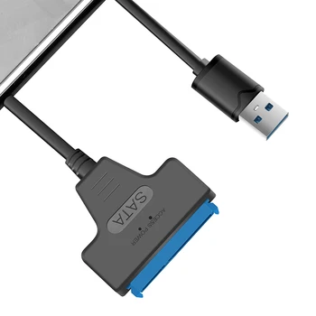USB 3.0 prie SATA III Adapteris iš 2.5 SDD HDD kietieji Diskai SATA III USB 3.0 Išorinis Keitiklis ir Kabelis, Paramos UASP Porta