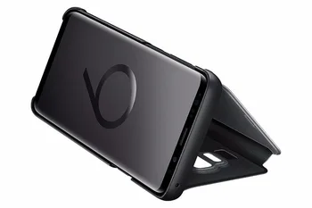 Originalus Samsung S9 LED Smart Odinis dėklas, Skirtas Samsung Galaxy S9 S9+ S9 Plus G960 G965 LED Smart VIEW Padengti Piniginės Flip Case