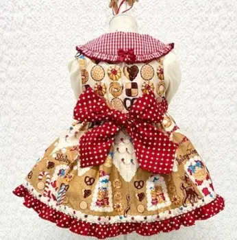 Derliaus ispanijos teismas stilius baby girl spausdinti princesė dress vaikams Kalėdų vakarėlį berankovė liemenė kamuolys suknelė suknelė