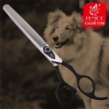 Fenice Aukštos Kokybės 7/7.5 colių šunų viliojimo retinimo žirklės šunų žirklės makas tijeras retinimo 30%