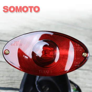 Motociklo universalus šviesos lempų, Kryžminio šalies motociklo galinis žibintas senovinių motociklų užsakymą galinis žibintas asamblėja