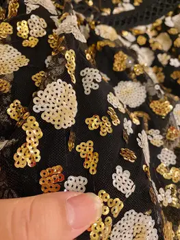 Rudenį 2020 moterys Šalis Suknelė kilimo ir tūpimo Tako Dizaineris Trumpas Rankovės Prabangių Gėlių Blizgančiais Mini Suknelė vestido de mujer moterų drabužiai