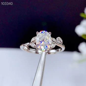 2020 naują traškučių moissanite akmuo žiedas moterims, papuošalai, sužadėtuvių žiedas, vestuvių 925 sidabro žiedas gimtadienio dovana meilės