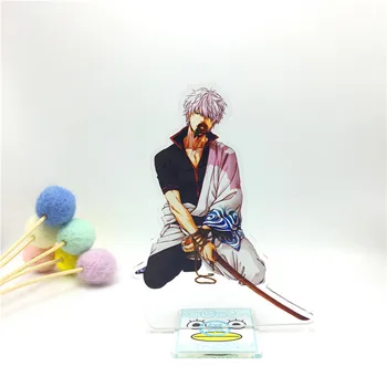 Anime Gintama Sakata Gintoki Akrilo Stendas Modelis Žaislai dvipusis Veiksmų Skaičius, Pakabukas žaislą dovanų