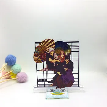 Anime Gintama Sakata Gintoki Akrilo Stendas Modelis Žaislai dvipusis Veiksmų Skaičius, Pakabukas žaislą dovanų