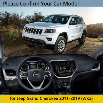 Prietaisų skydelio Dangtelis Apsauginis Padas Jeep Grand Cherokee WK2 2011~2019 Automobilių Reikmenys galiniu langu skėtį nuo saulės Kilimų 2016 2017 2018