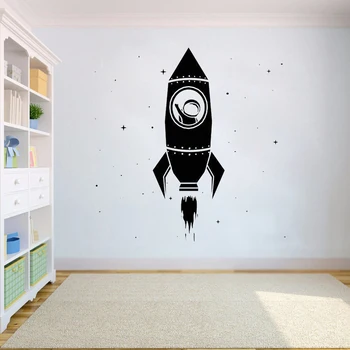 Vinilo Sienos lipdukas vaikams kambariai apdailos kosmoso sienos lipdukai kosminis Laivas Decal Astronautas Lipdukas Vaikams, Miegamojo puošimas HY678