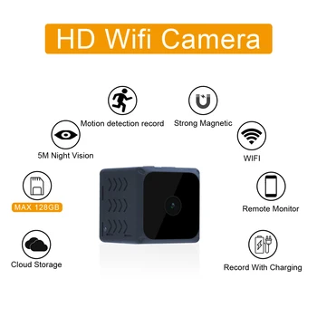 Mini WI-fi, Kamera, Namų Apsaugos Kamera, WiFi, Naktinis Matymas 1080P Belaidės Stebėjimo Kamerą, Nuotolinio Stebėti Telefono App