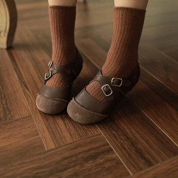 Mergina retro odiniai batai 2020 naujų rudens mados kūdikių mados batai vaikams, avalynė