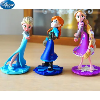 3 vnt. / lot 8 cm Disney Užšaldyti Elsa Veiksmų Princesė lėlė mergaitė Ana Žaislas Duomenys gimtadienio dovana