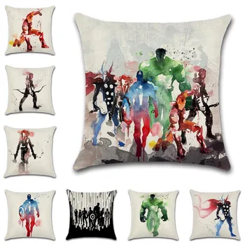 Superherojus Rašalo stilius, Spausdinta Pagalvėlė Padengti Dekoratyvinių Namų Mesti sofa-lova, kėdės sėdynė draugas miegamasis Vaikams, dovana užvalkalas