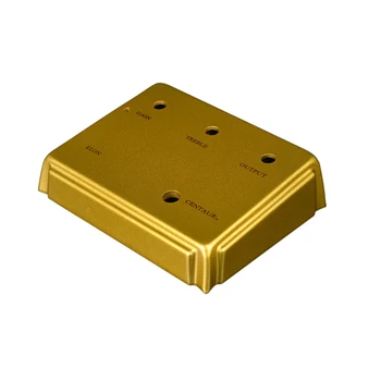 1:1 Diecast Aliuminio Dėl Klon Overdrive Pedalas Projekto Uždara Atveju Aukso