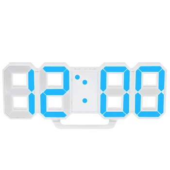 LED Skaitmeninio Sieninis Laikrodis 12H/24H Laiko su Signalizacija ir Atidėjimo Funkcija, Reguliuojamas Apšvietimo Naktį Šviesos Stalo Lempa Led Stalo Laikrodis