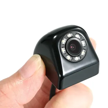 BYNCG Automobilių Atsarginės Kameros Metalo HD Atbuline Kamera, Mini vaizdas iš Priekio / Galinio vaizdo Kameros 8 Led Žibintai Naktinio Matymo Vandeniui IP69