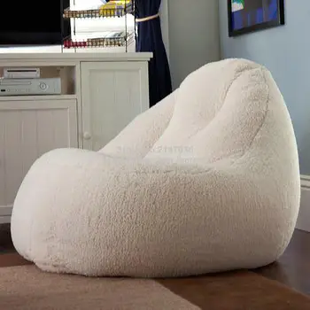 Furlicious Leanback Ponaitis , aukštos atgal parama maišą pupelių gyvenamasis kambarys sofos, kėdės - tingus, sofos-lovos balta