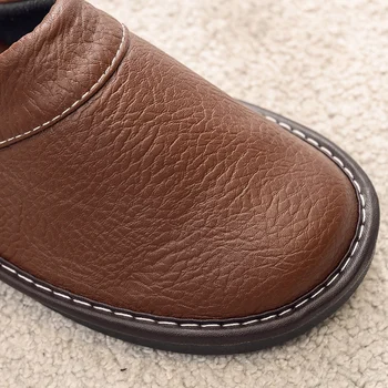 2021 naują atvykimo kilimo ir tūpimo tako bateliai vyrai odos namų šlepetės unisex butas, suapvalinti tne dėvėti resitant mados batai vyras šlepetės