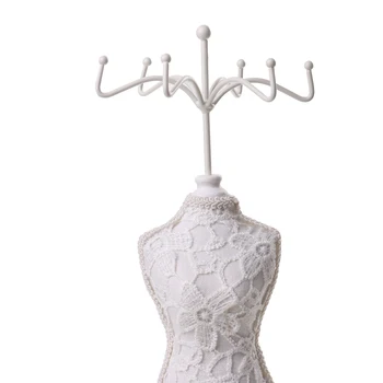 Elegantiškas Cheongsam Suknelė Manekenas Karoliai, Auskarai Papuošalai Stendas Turėtojas